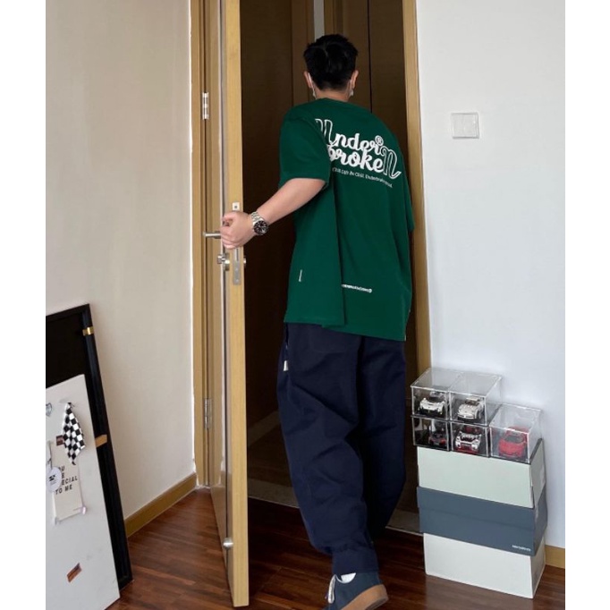 Áo Thun Tay Lỡ Official Áo Phông xanh Unisex Nam Nữ, Áo Phông Cotton Oversize Form Rộng