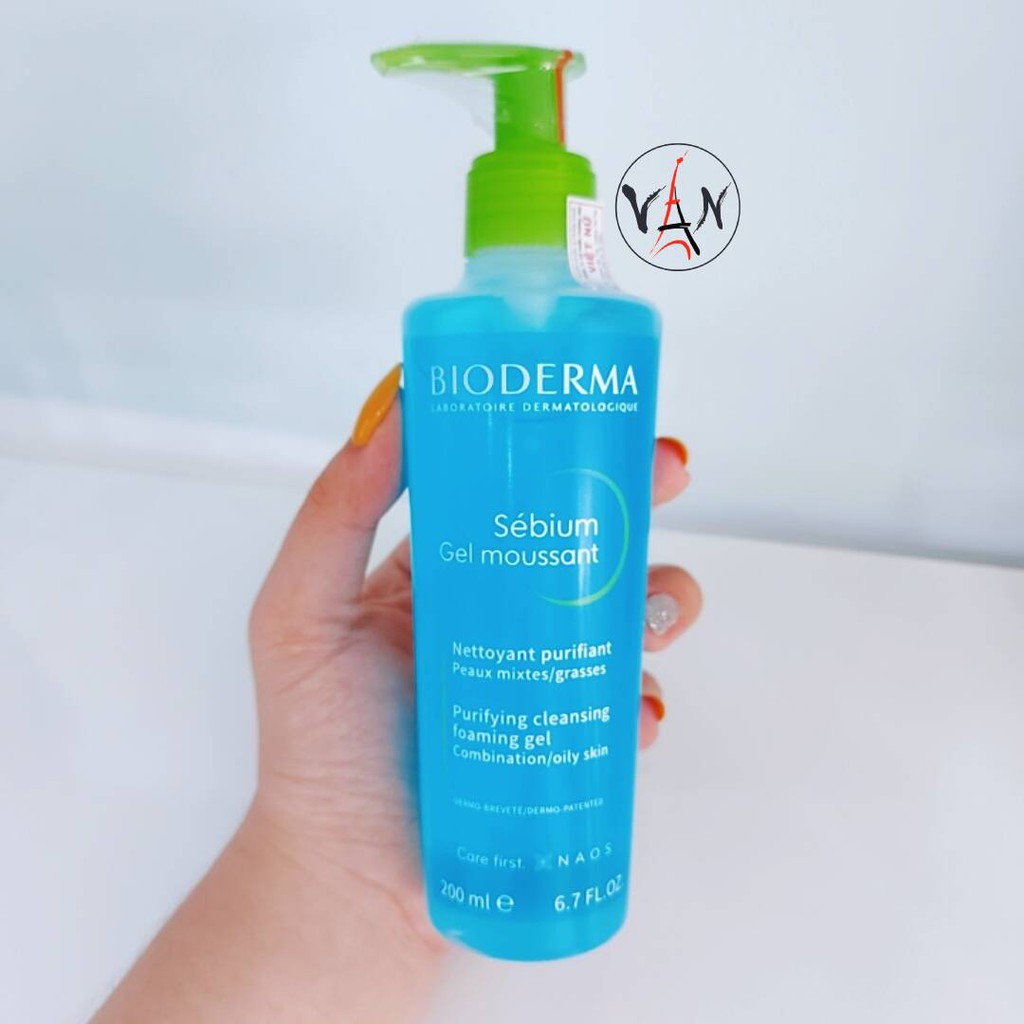 Bioderma Sữa rửa mặt bioderma sébium gel moussant dành cho da nhờn dầu và mụn 200ml