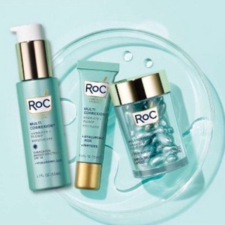 Bộ kem dưỡng, serum, kem mắt cấp ẩm căng mịn Roc Multi Correxion Hydrate Plump