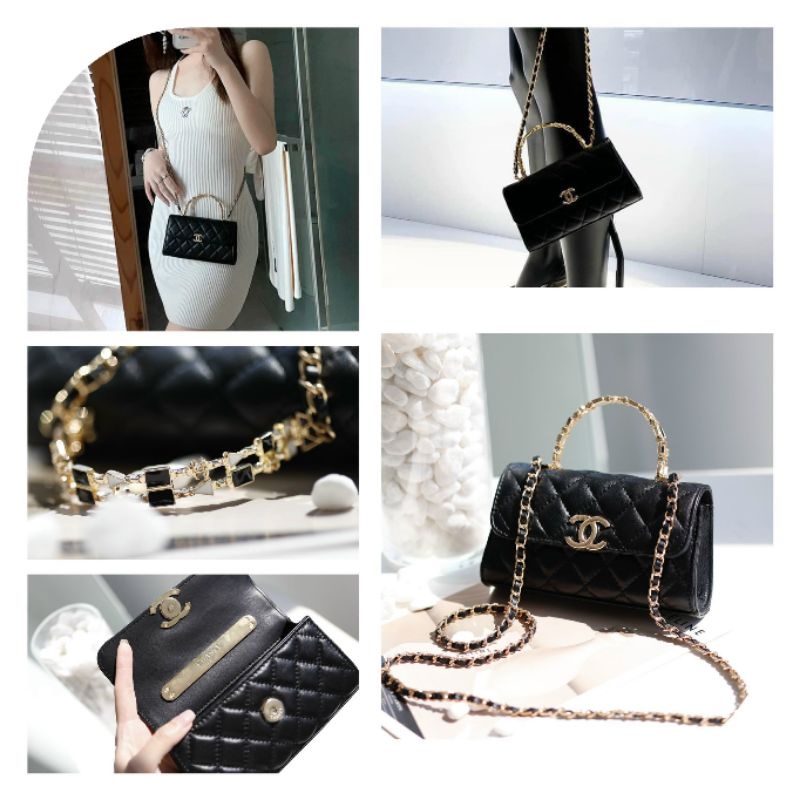 Túi xách nữ đẹp cao cấp sz18cm da mềm.mịn quai xách kim loaij mới nhất fullbix nguyên seal