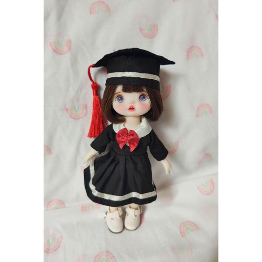 Váy tốt nghiệp búp bê khớp 16cm - 1/8 bjd
