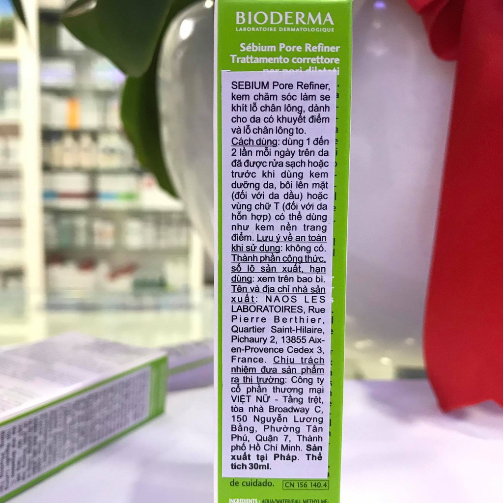 BIODERMA SEBIUM PORE REFINER - Kem Se Khít Lỗ Chân Lông (CHÍNH HÃNG Làn Da Đẹp)