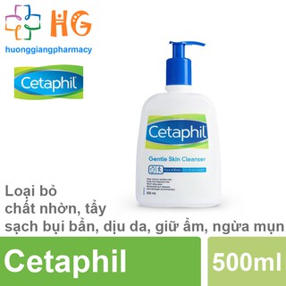 Centaphil Gentle Skin Cleaner 500ml - Sữa rửa mặt loại bỏ chất nhờn, tẩy sạch bụi bẩn, dịu da, giữ ẩm, ngừa mụn