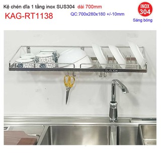 KỆ ĐỰNG CHÉN BÁT INOX ROCA KAG-RT1138