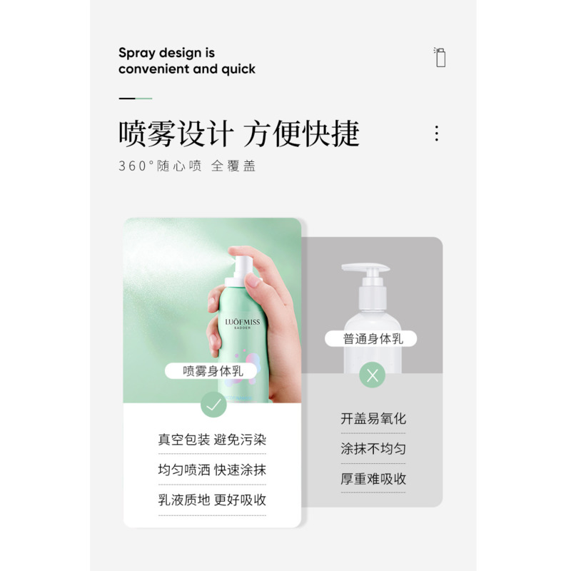 (Hàng Mới Về) Sữa Dưỡng Thể Dạng Xịt Bổ Sung Vitamin C Dưỡng Ẩm Cải Thiện Tình Trạng Da Thô Ráp Không Dính | BigBuy360 - bigbuy360.vn