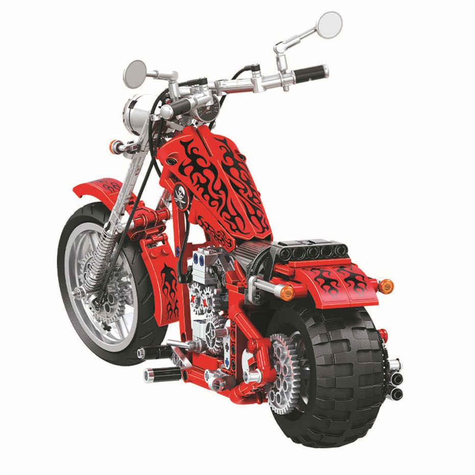 Lắp ghép Mô hình technic cruising motorcycle winner 1257 mô hình Xe máy