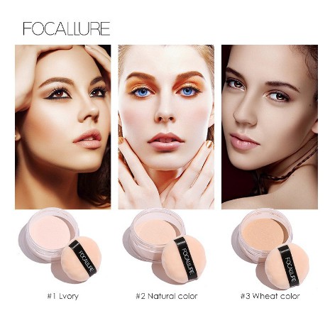 Phấn phủ FOCALLURE trang điểm nền với 3 màu tùy chọn 7g - AU0112 vip