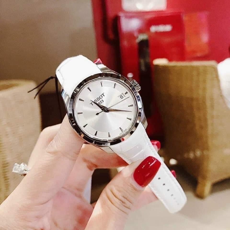 Đồng hồ nữ Tissot Couturier Quartz Silver Dial Ladies Watch - T0352101603100 ⚜️Hàng Authentic⚜️