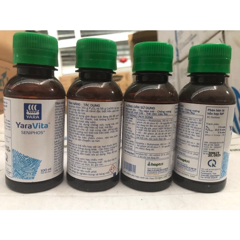 Phân bón lá Yaravita seniphos 100ml - Nuôi Trái Lớn, Tẩy Nám Trái, Chống Sượng Chống Nứt Thối Trái, Trái Chín Màu Đẹp