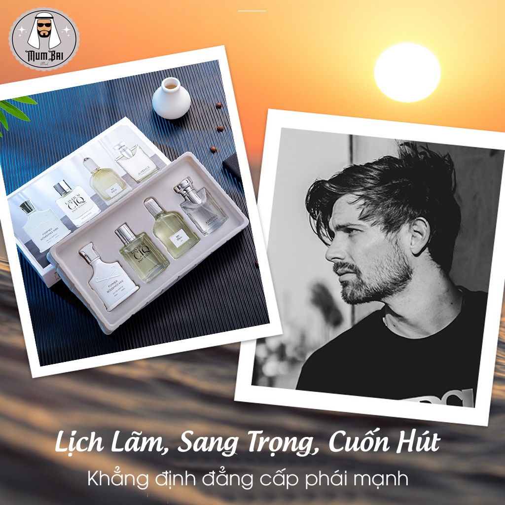 Set 4 Chai Nước Hoa Nam Chính Hãng Giá Rẻ Thơm Lâu , Nước hoa nội địa Pháp cao cấp POUR HOMME