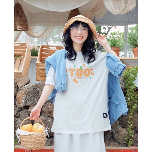 Áo thun tay lỡ Unisex ORANGE TBO - TBO Brand chính hãng
