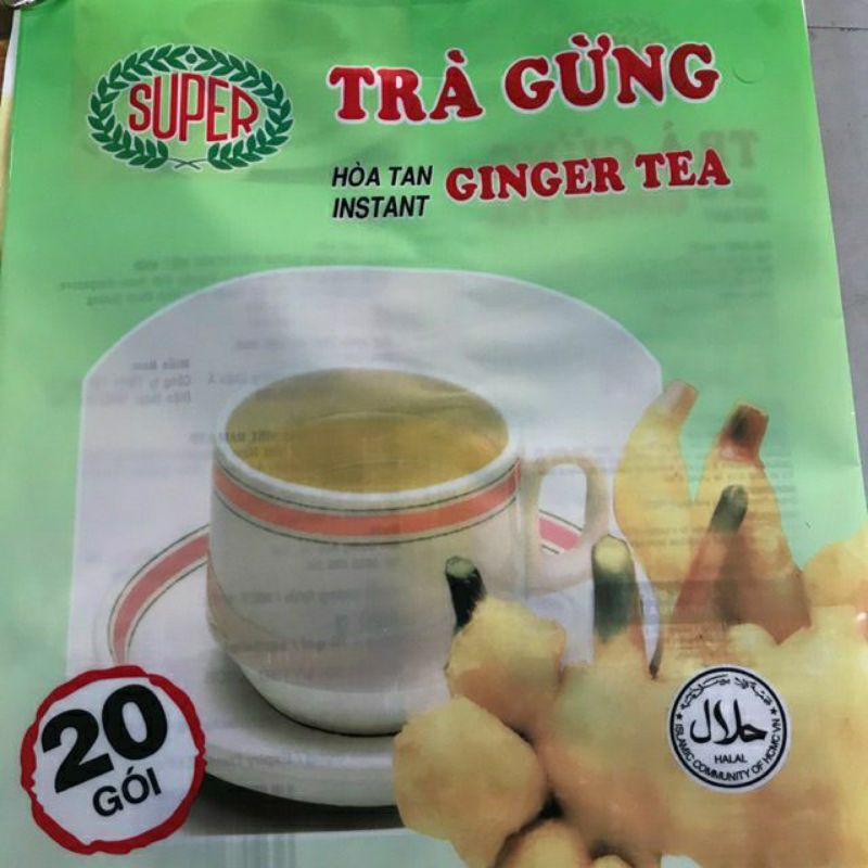 Trà gừng hòa tan super 400g( 20gx 20 gói