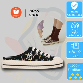 Giày Đạp gót sục MLB unisex Fullbox Shipped Hàn Quốc mang cực êm [Tặng Áo Thun]