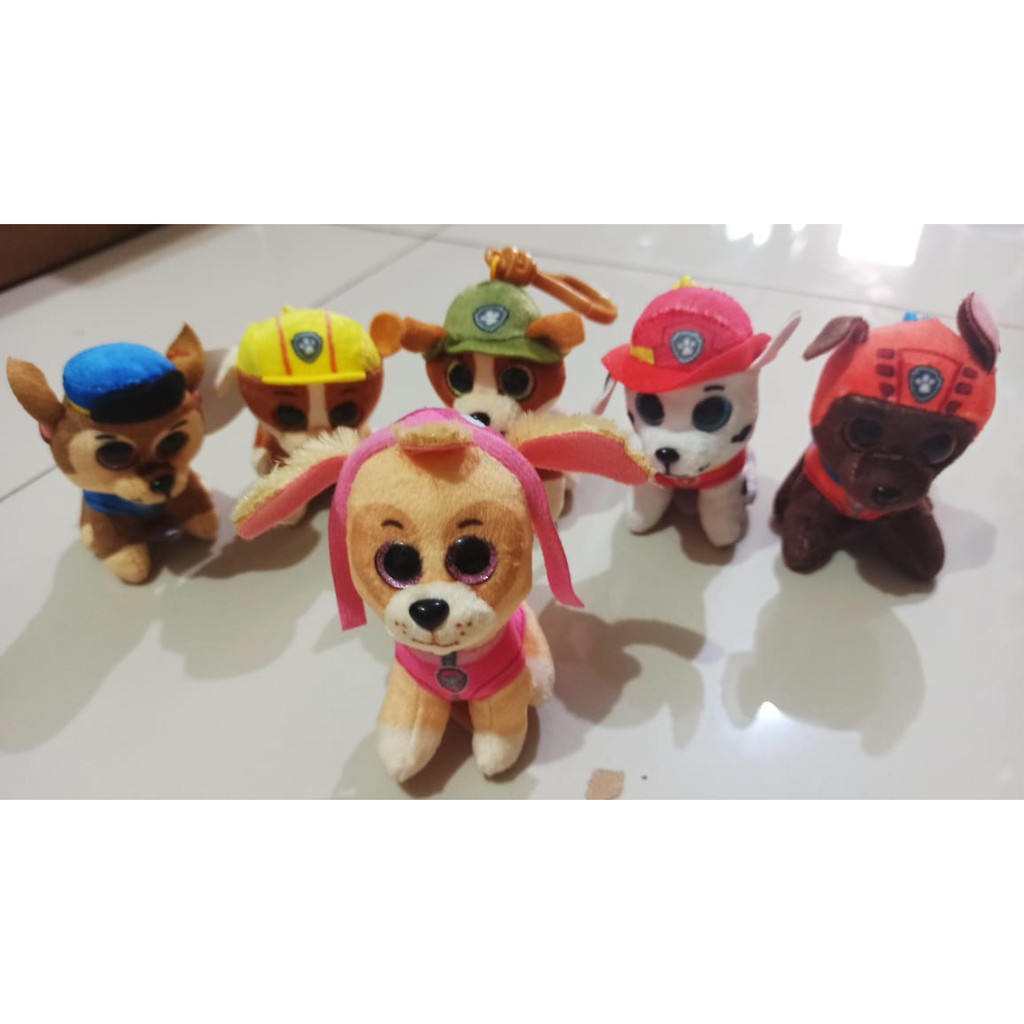 Paw Patrol Thú Nhồi Bông Hình Chú Chó Cứu Hộ 10cm Xinh Xắn