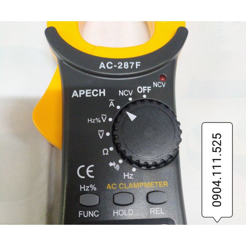 Ampe kìm đo dòng AC APECH AC-287F (600A)