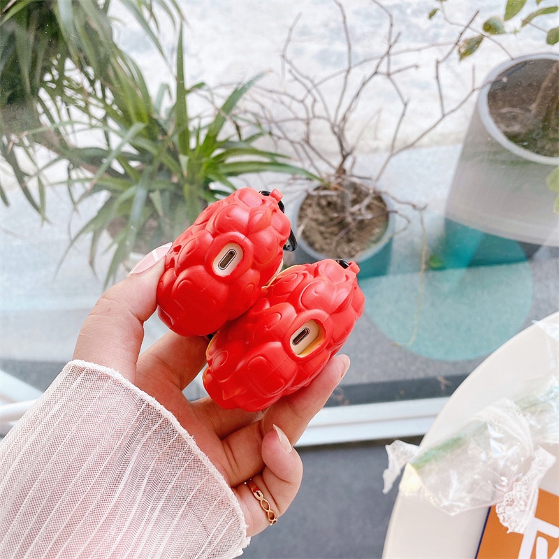 Vỏ ốp case bảo vệ bao đựng Airpods 2 3 2021 Pro TWS tai nghe không dây bluetooth One Piece Devil Fruit silicon chống va đập