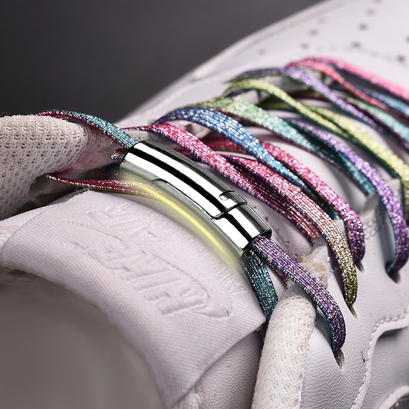 Dây giày không cần buộc thiết kế co giãn nhiều màu