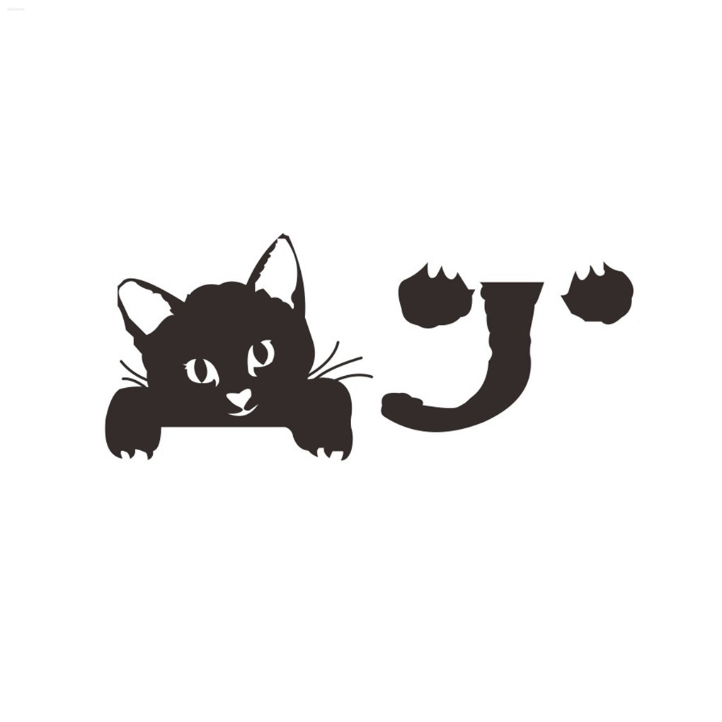 Sticker Dán Tường Họa Tiết Hình Con Mèo Dùng Trang Trí Nhà