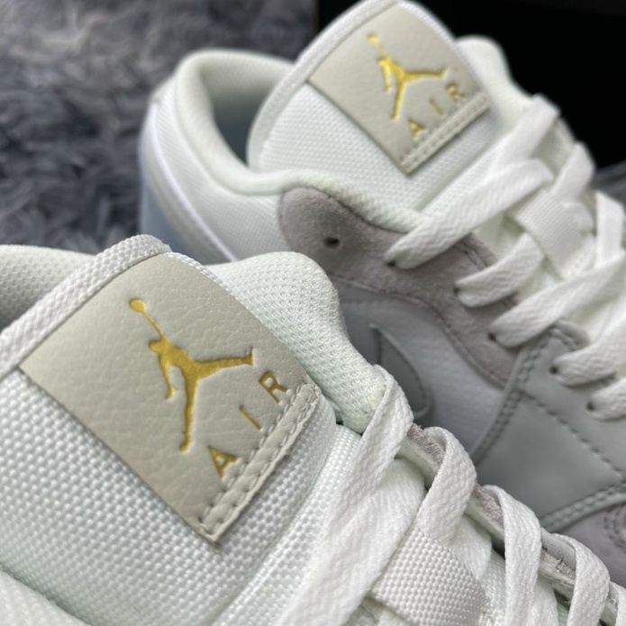 Giày jordan cổ thấp nam nữ xám xanh bản cao cấp, jordan paris cổ thấp chất liệu cao cấp full size 36-43