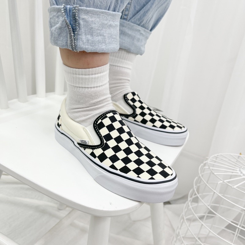 [𝗖𝗛𝗜́𝗡𝗛 𝗛𝗔̃𝗡𝗚] slip on checker giày chính hãng