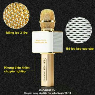 MIC HÁT KÈM LOA 3IN 1 YS 10, ĐỈNH CỦA ĐỈNH 590K