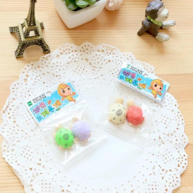 Set tẩy(gôm) 2 chú rùa con