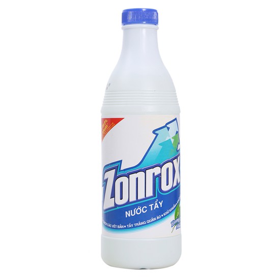 Nước Tẩy Trắng Diệt Khuẩn Zonrox Hương Thiên Nhiên 500ml - Xanh Dương