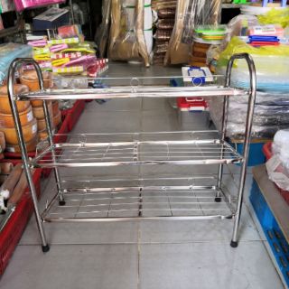 Kệ dép inox 3 tầng