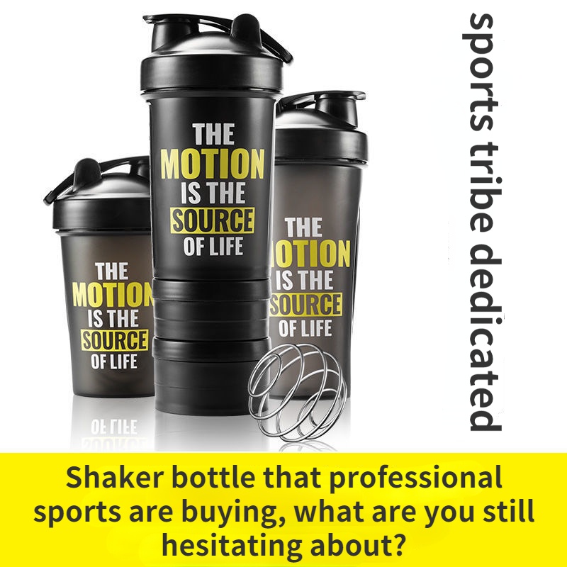 [Tùy chỉnh / Khắc tên] Bình Lắc Protein Thể Thao Có Thước Đo Dung Tích Lớn