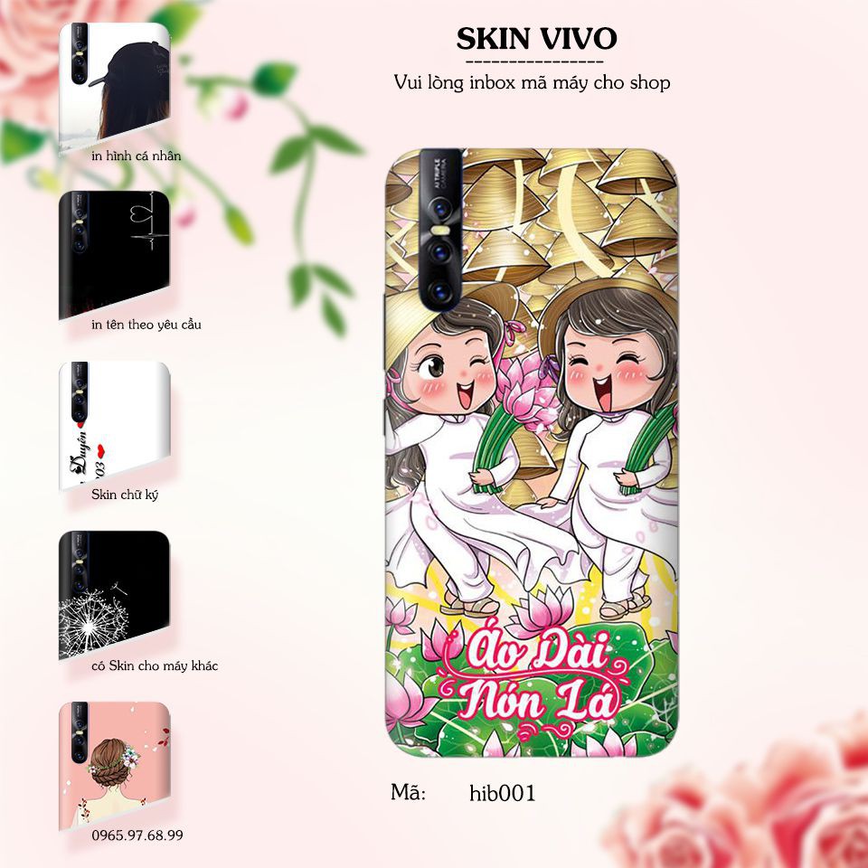 Skin dán cho các dòng điện thoại Vivo V3 max - V5 plus - V9 youth in hình hoạt hình cực bắt mắt