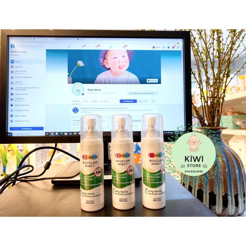 Xịt muỗi Pediakid Pháp 100ml