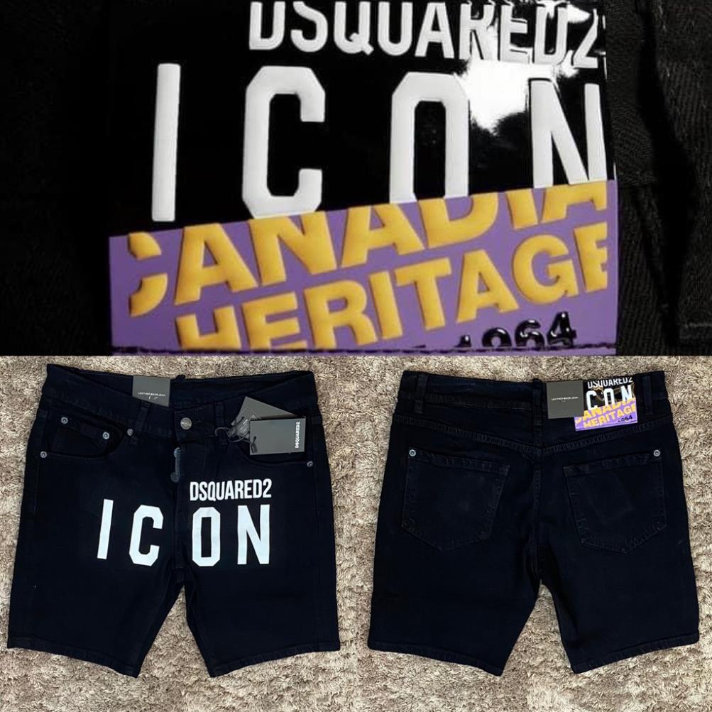 Quần bò ngố nam DSQ - Jeans lửng nam xước màu đen đủ size từ 50- 80kg 💯