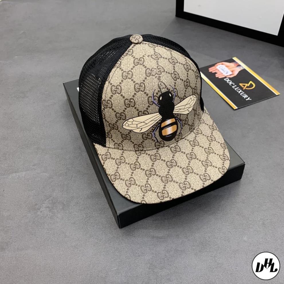 Mũ lưỡi trai gucci nam cao cấp form dáng chuẩn ôm đầu in hình con ong vàng cao cấp