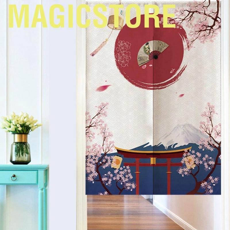 Magicstore Japanese Style Door Divider Half Shading Curtains for Kids Room Kitchen Restaurant 85 * 120cm