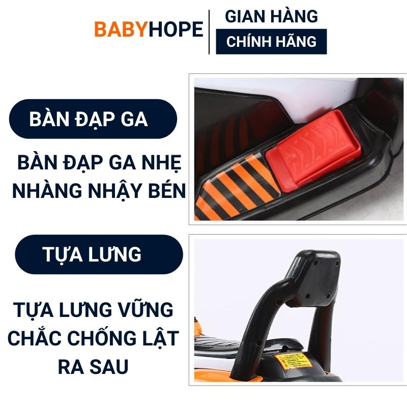 Xe cẩu điện cho bé loại lớn,xe cần cẩu điện cho bé trai phù hợp cho bé 1 7 tuổi