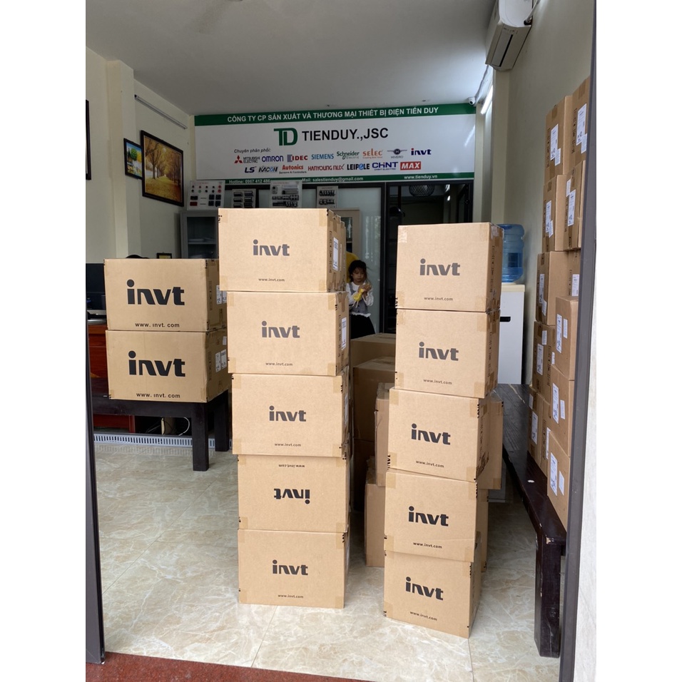 Biến tần đa năng INVT, GD20-1R5G-4, công suất 1,5kW, vào 3P 380V - ra 3P 380V, Hỗ trợ tư vấn 24/24H