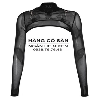 Áo croptop lưới
