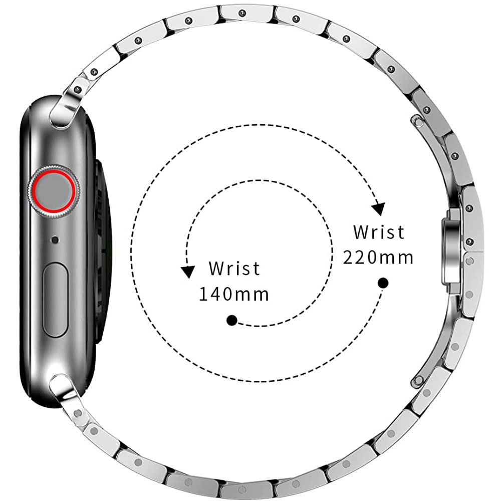 Dây Đeo Bằng Thép Không Gỉ Nâng Cấp Cho iWatch Series 7 6 54 32 1 45 / 44 / 42mm 41 / 40 / 38mm