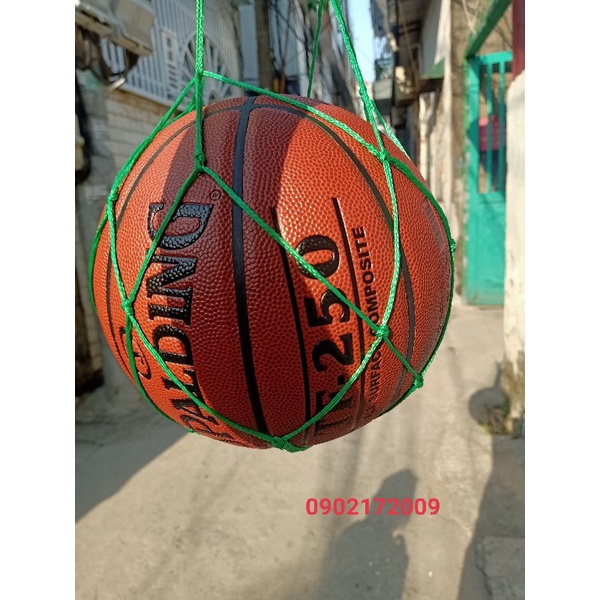 [ Chính hãng] Bóng rổ Spalding TF 250 All Surface- Indoor/Outdoor- size 6,7 + Kim bơm bóng và túi lưới đựng bóng