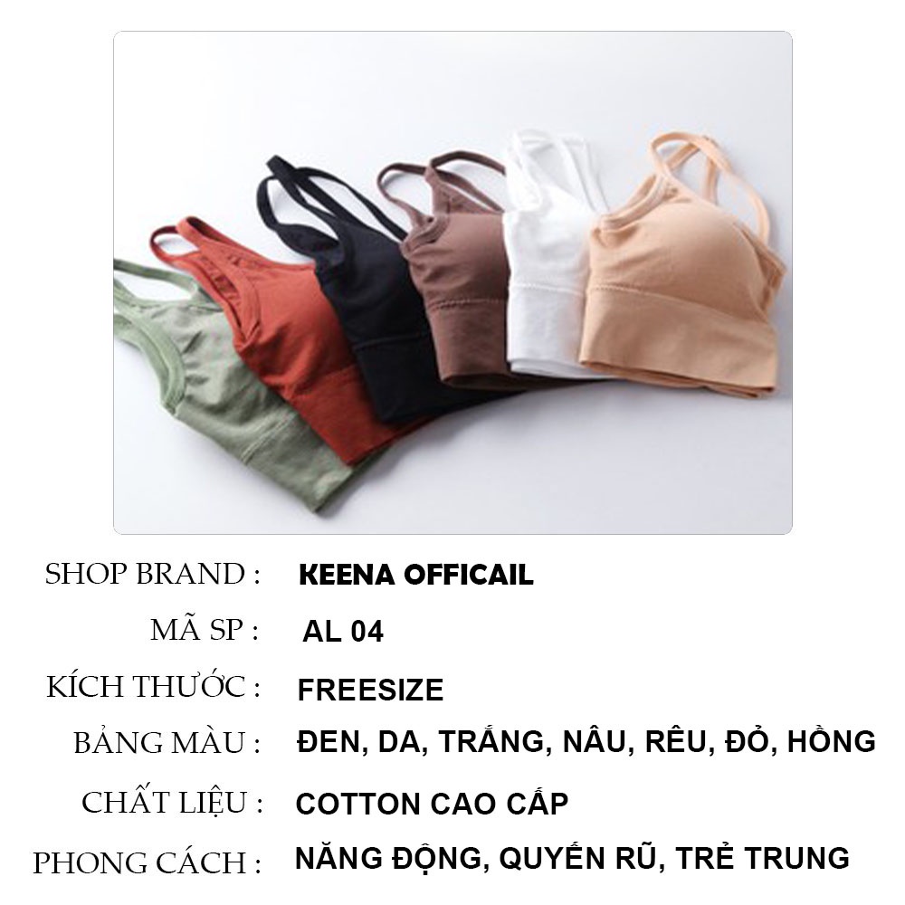 Áo lót nữ áo bra nữ hở lưng chữ U hai dây len tăm quyến rũ năng động trẻ  trung KEENA AL 04 | BigBuy360 - bigbuy360.vn