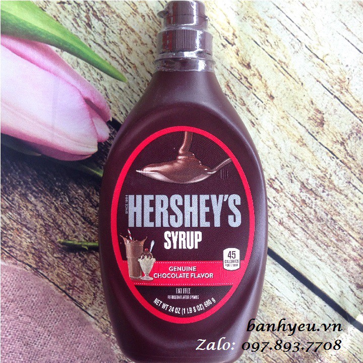 Syrup Chocolate - Siro Socola hiệu HERSHEYS USA 680g - PC19