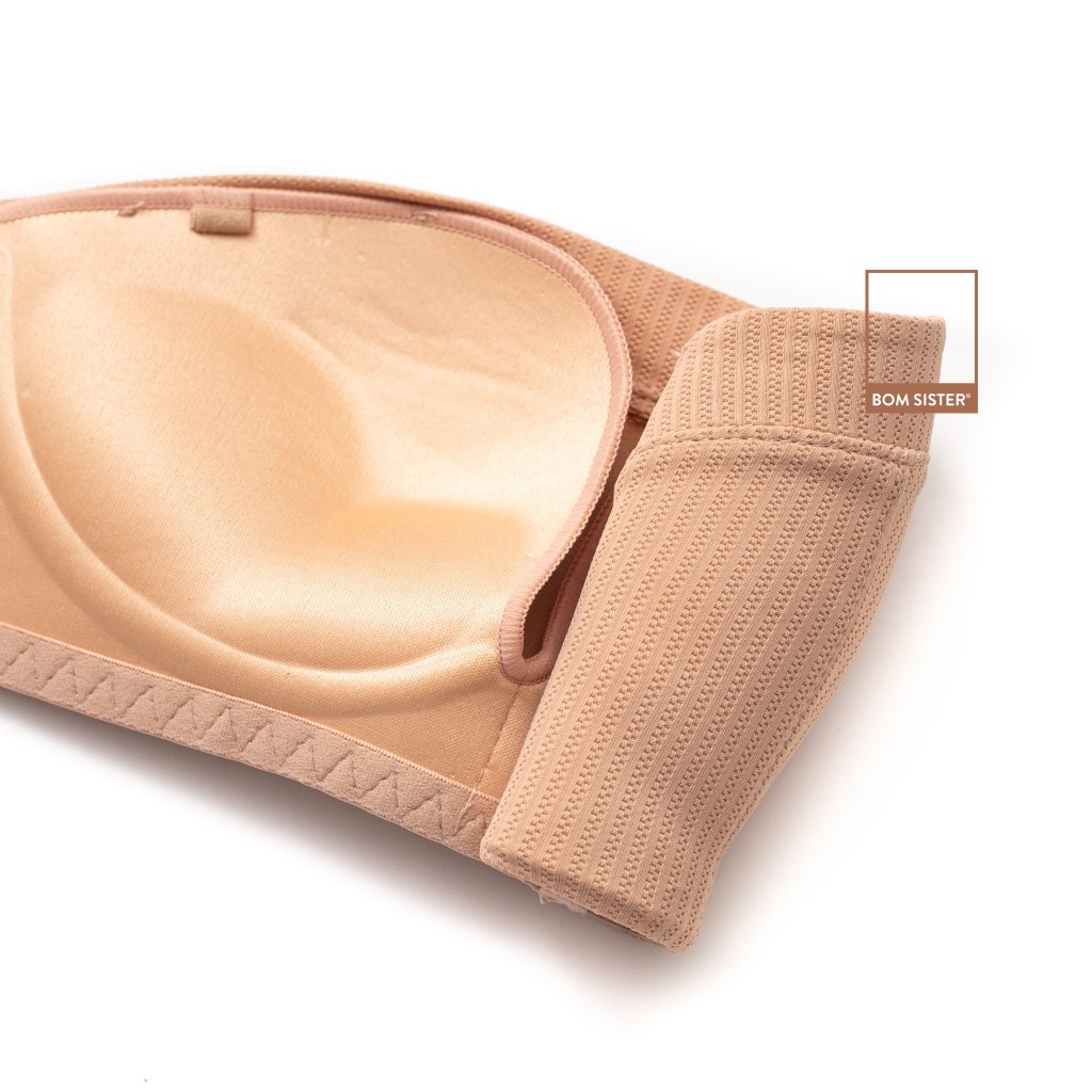 Áo lót mút mỏng cúp ngang không gọng màu trơn chuyên mặc trang phục hở vai BOM SISTER A9300 | BigBuy360 - bigbuy360.vn