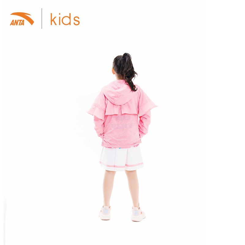 Áo khoác bé gái Anta Kids tay bèo xinh xắn 362017642-2