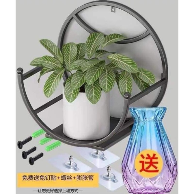 GIỎ SẮT TREO HOA HÌNH BÁN NGUYỆT