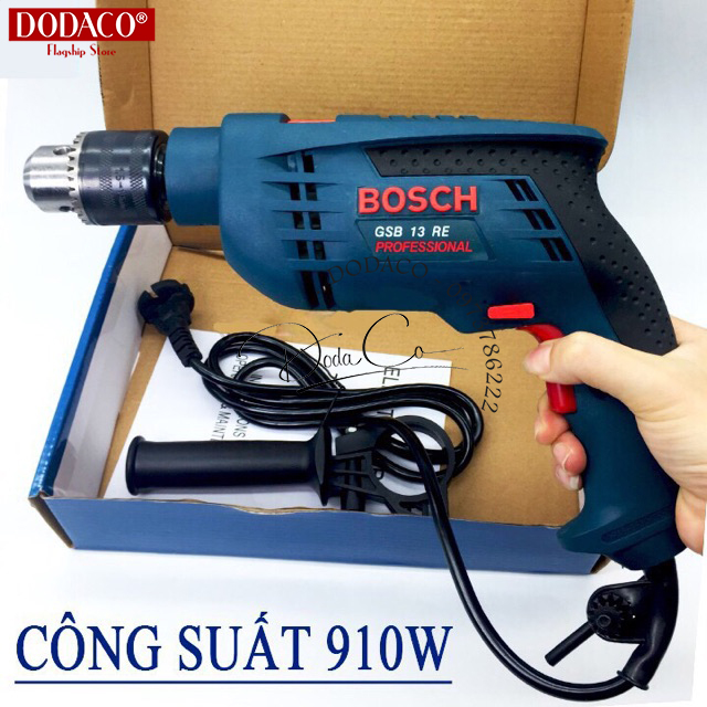 [Ảnh thật] Máy khoan 13 ly BOSCH khoan tường bê tông khoan sắt khoan gỗ