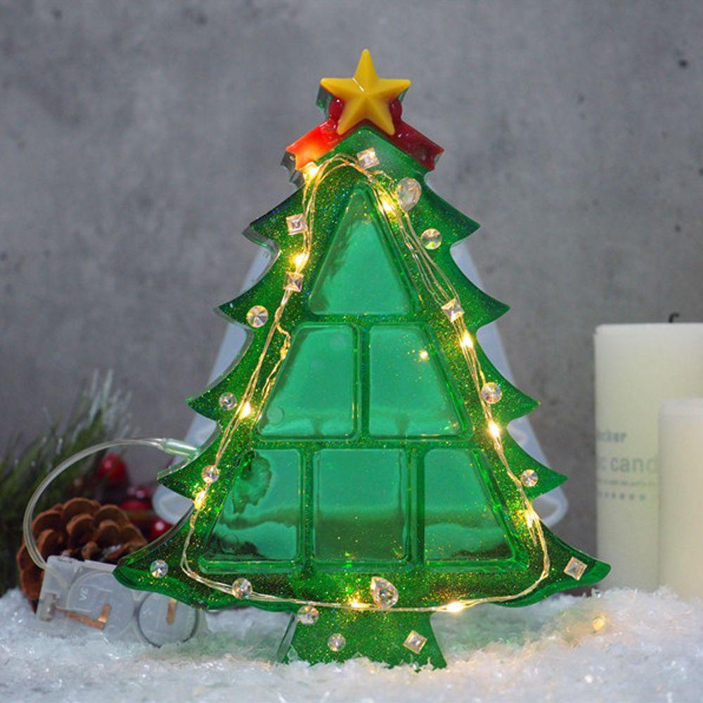 Khuôn Silicone Làm Trang Sức Hình Cây Thông Giáng Sinh DIY