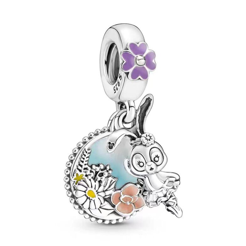 Mặt Dây Chuyền Mạ Bạc S925 Hình Cuốn Sách / Đầu Lâu / Thỏ