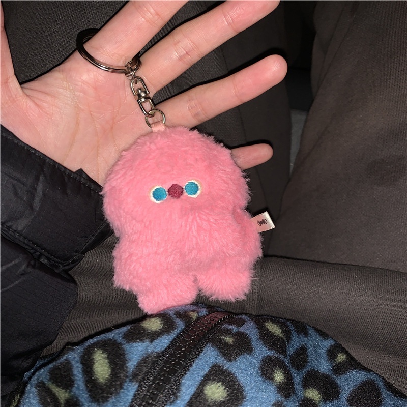 Móc Khóa Lông Key Chain Bông Fluffy Plushie Monster