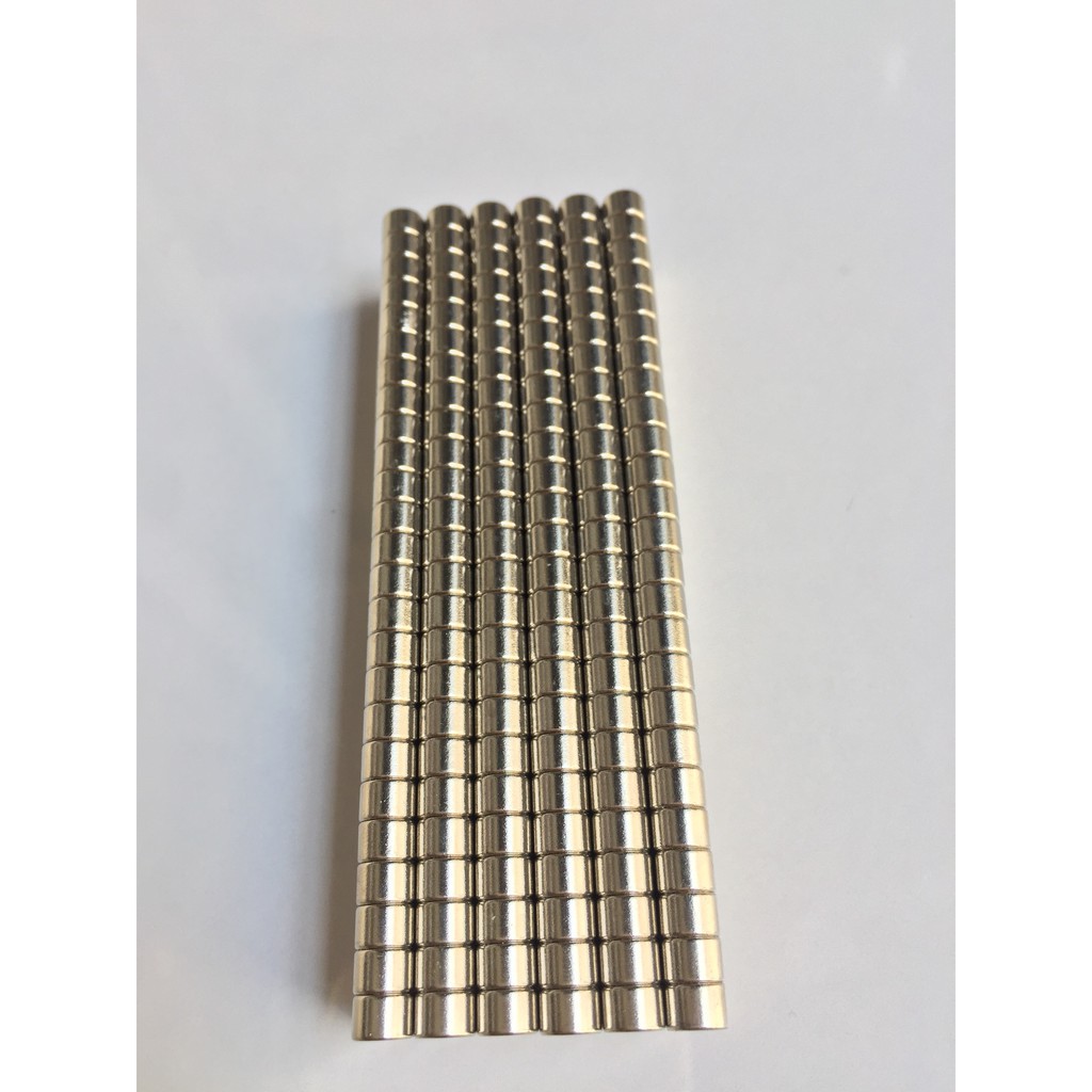 Nam Châm Trắng 6x5mm , Nam Châm Đất Hiếm NdFeB