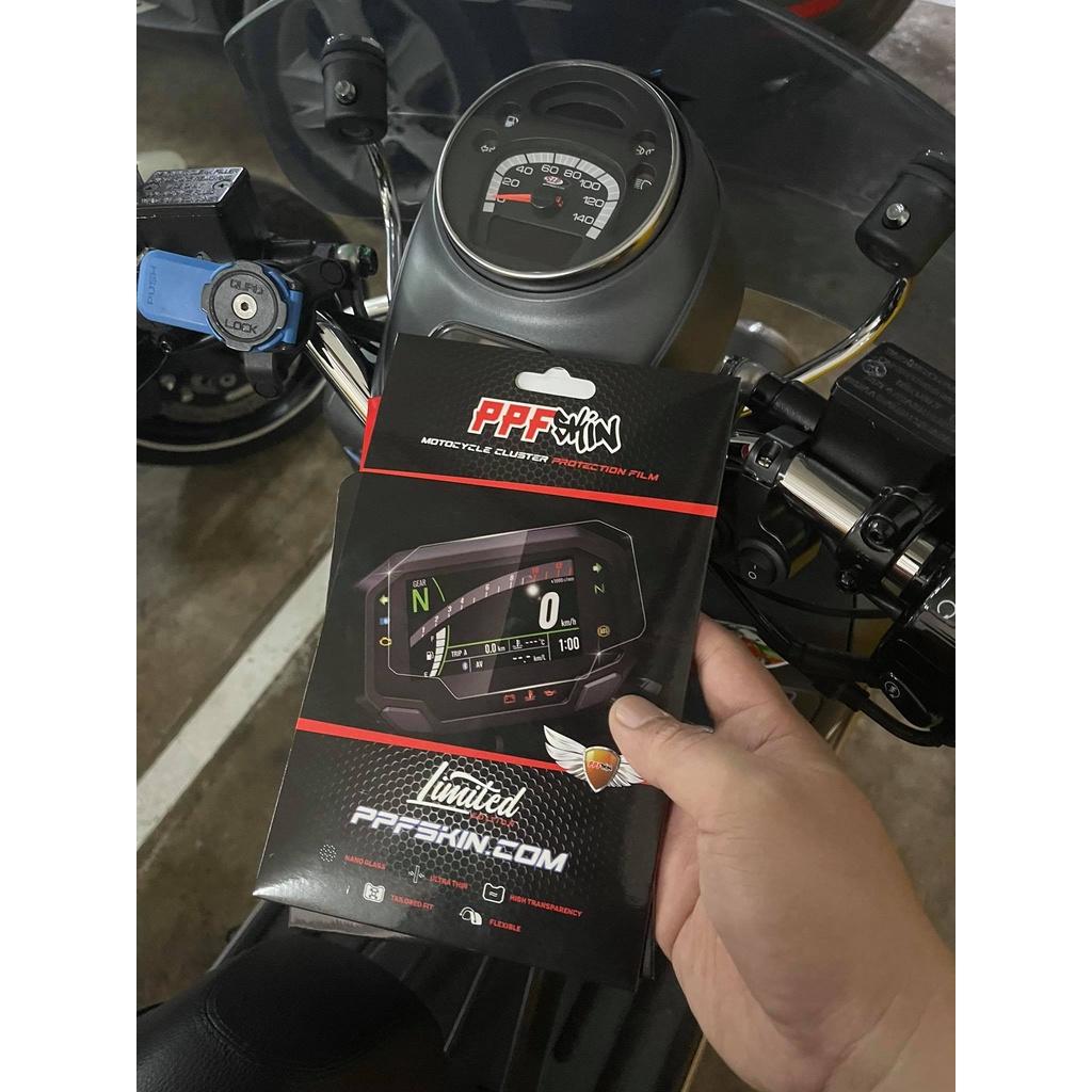 PPF Vespa GTV HPE 300 ...UPPF dán bảo vệ mặt đồng hồ xe , xước tự phục hồi vết xước dâm , www.uppf.com